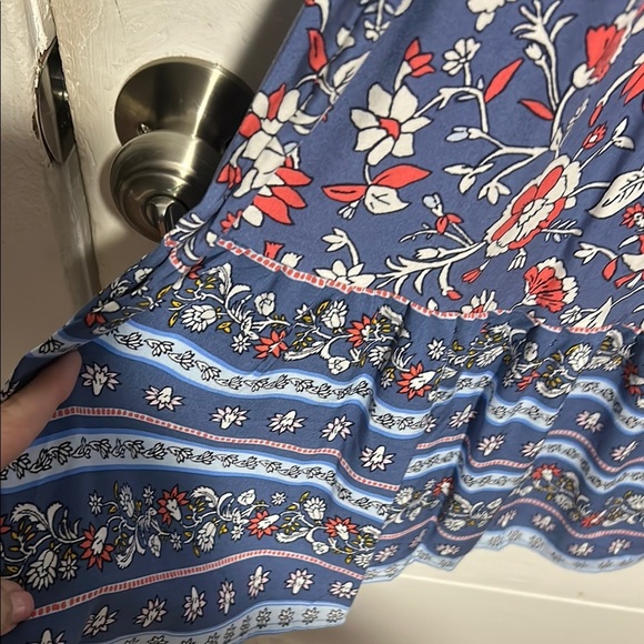 Old Navy Floral Sleeveless Blue Dress - Picture 4 of 9